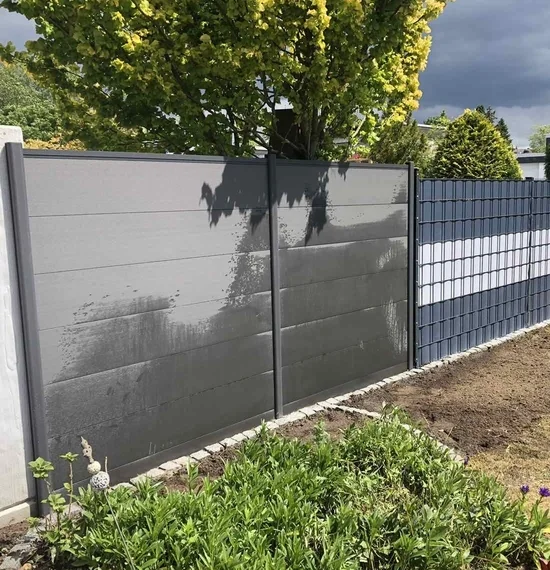 Pflasterarbeiten Zaun Montage